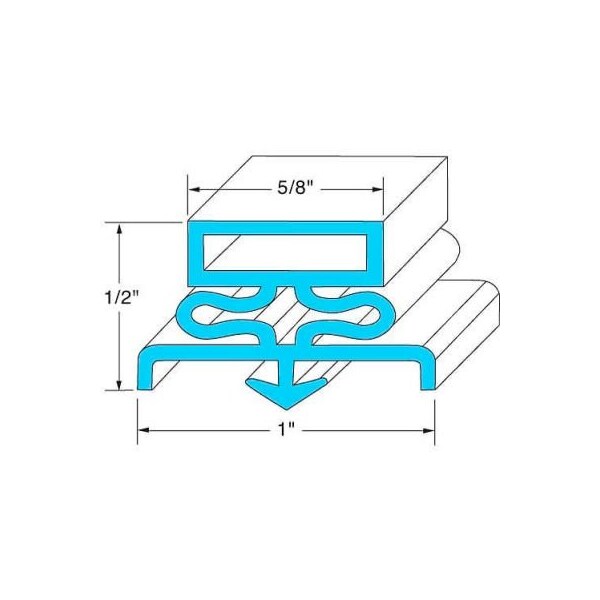 Door Gasket 29-1/4" x 67-1/2" For Traulsen, TRASER-16473-00